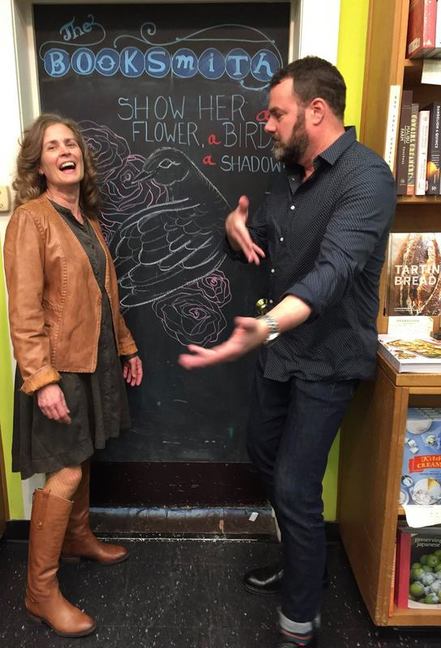 Peg Alford Pursell with Grant Faulkner at The Booksmith in San Francisco